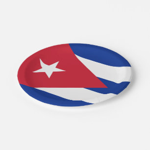 Assiettes En Carton Drapeau Cuba