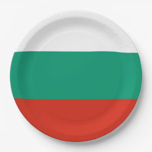 Assiettes En Carton Drapeau de Bulgarie ou de Bulgarie