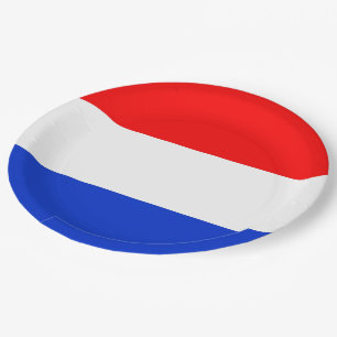Assiettes En Carton Drapeau de la plaque Pays-Bas