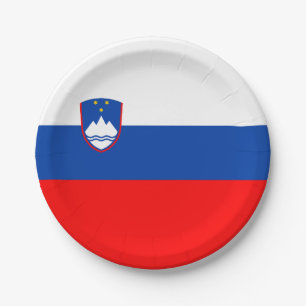 Assiettes En Carton Drapeau de la Slovénie