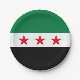 Assiettes En Carton Drapeau de la Syrie