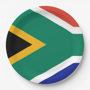 Assiettes En Carton Drapeau de l'Afrique du Sud Bokke