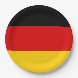 Assiettes En Carton Drapeau de l'Allemagne - Deutschland