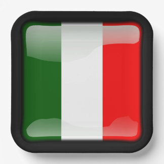 Assiettes En Carton Drapeau_de_l'Italie
