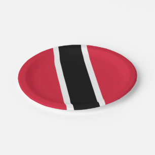 Assiettes En Carton Drapeau de Trinité-et-Tobago  