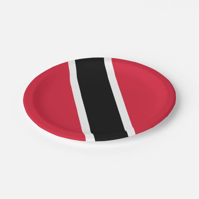 Assiettes En Carton Drapeau de Trinité-et-Tobago   (Angle)