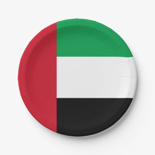 Assiettes En Carton Drapeau des Émirats arabes unis