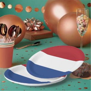 Assiettes En Carton Drapeau des Pays-Bas