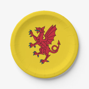 Assiettes En Carton Drapeau des plaques en papier Somerset