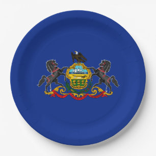 Assiettes En Carton Drapeau d'État de Pennsylvanie Décor design