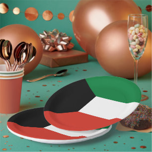 Assiettes En Carton Drapeau du Koweït