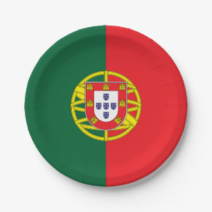 Assiettes En Carton Drapeau du Portugal