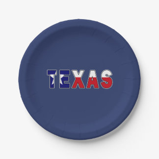 Assiettes En Carton Drapeau du Texas