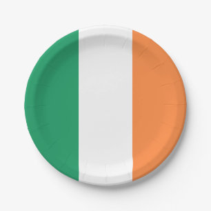 Assiettes En Carton Drapeau irlandais