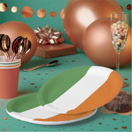 Assiettes En Carton Drapeau irlandais