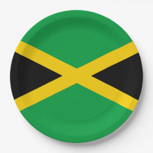 Assiettes En Carton Drapeau jamaïcain