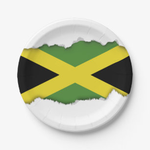 Assiettes En Carton Drapeau jamaïcain