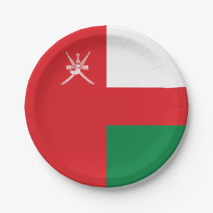 Assiettes En Carton Drapeau Oman