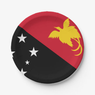 Assiettes En Carton Drapeau Papouasie-Nouvelle-Guinée