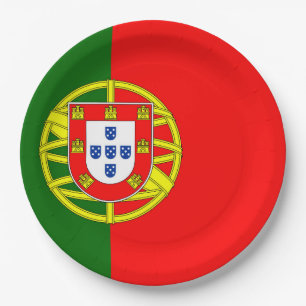 Assiettes En Carton Drapeau Portugal
