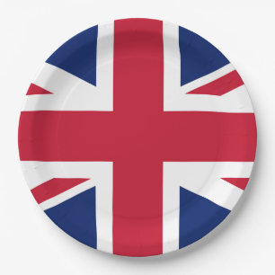 Assiettes En Carton Drapeau Royaume-Uni