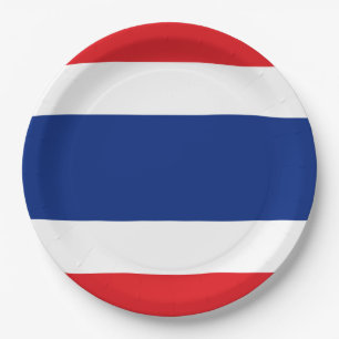 Assiettes En Carton Drapeau thaïlandais
