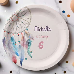 Assiettes En Carton Dream Big Boho Dreamcatcher Anniversaire