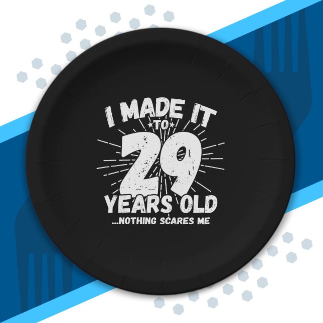 Assiettes En Carton Drôle 29e anniversaire Citation Sarcastique 29 ans (Créateur téléchargé)