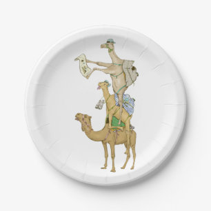 Assiettes En Carton Drôle chameaux