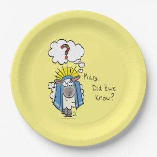 Assiettes En Carton Drôle Christian Noël mignon Mouton Dessin