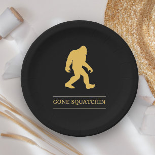 Assiettes En Carton Drôle de Big Foot Parti en Squatchin Sasquatch