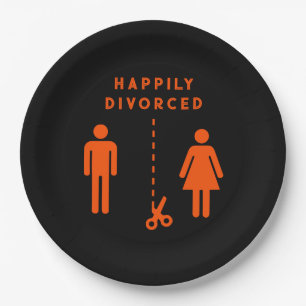 Assiettes En Carton Drôle Divorce Sympathy Party