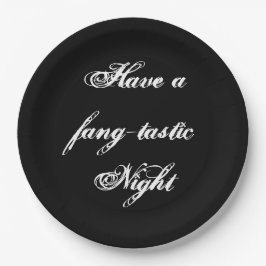 Assiettes En Carton Drôle Halloween Vampire Plaque papier