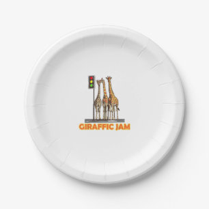 Assiettes En Carton Drôle Jam de la Giraffe de Pun