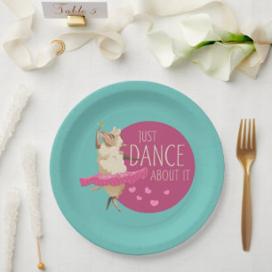 Assiettes En Carton Drôle Message - Juste Danse À Propos 1