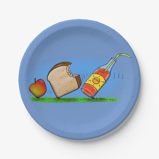 Assiettes En Carton Drôle pique-nique fourmis dessin animé plaques de  (Devant)