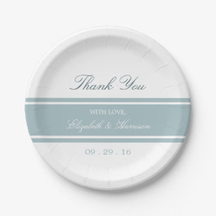 Assiettes En Carton Duck Egg Bleu Mariage moderne