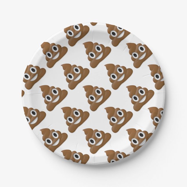 Assiettes En Carton Dunette-emoji hilare d'amusement - conception de (Devant)