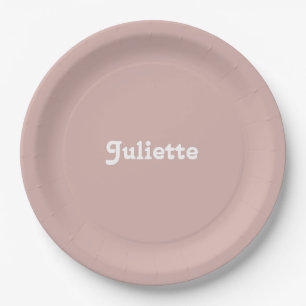 Assiettes En Carton Dusty Blush