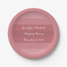 Assiettes En Carton Dusty Rose Wedding shower ou fête d'anniversaire