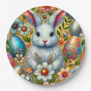 Assiettes En Carton EASTER BUNNY 3D ~ Encres d'alcool ~