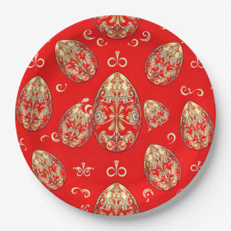 Assiettes En Carton EASTER EGGS 3D ~ Decorated~ 