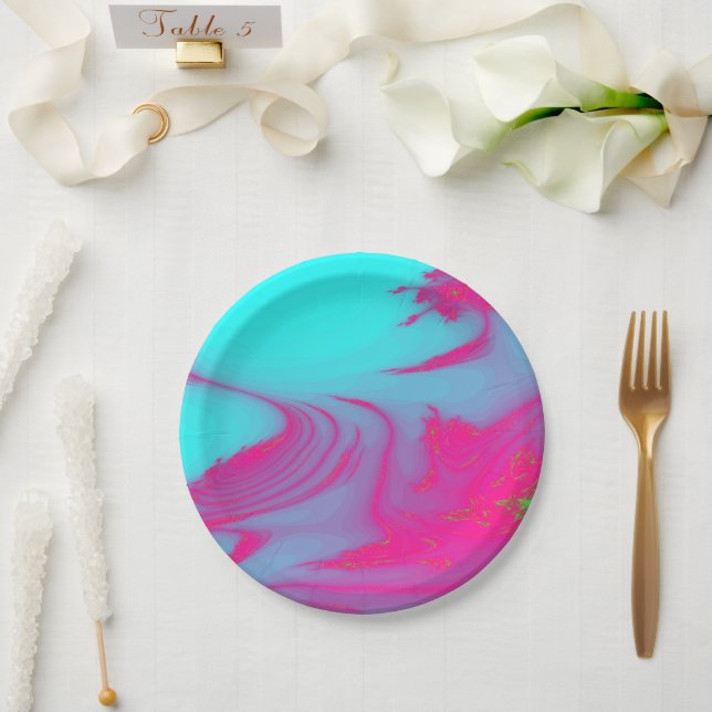 ASSIETTES EN CARTON EAU (Mariage)