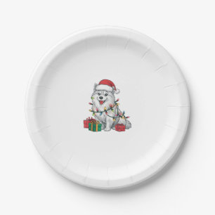 Assiettes En Carton Éclairage de Noël chapeau américain Esquimau Chien