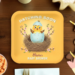 Assiettes En Carton Éclosion imminente Cadeau Baby Shower Mignon pouss