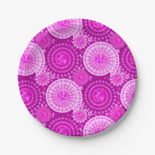 Assiettes En Carton Éclosions et pingouins, améthyste violet