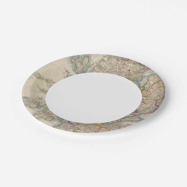 Assiettes En Carton Écosse 3 (Angle)