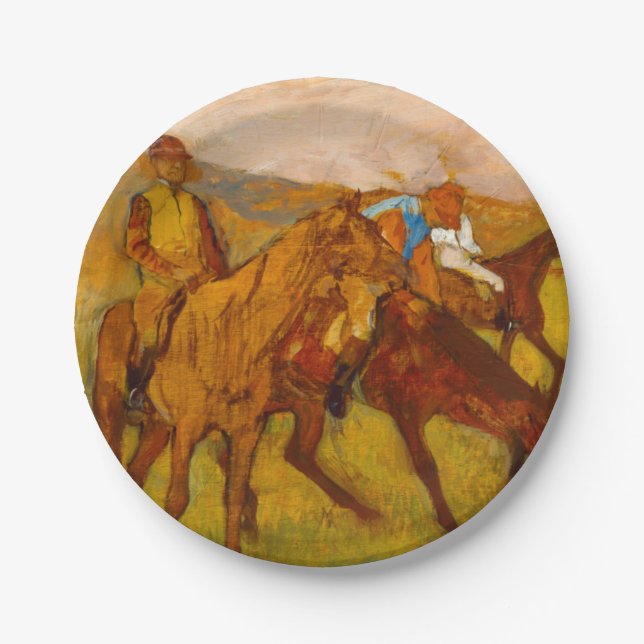 Assiettes En Carton Edgar Degas avant la course (Devant)