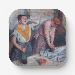 Assiettes En Carton Edgar Degas - Femmes en repassage