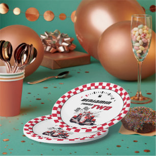 Assiettes En Carton Editable Personnalisé Deux Fête d'anniversaire rap